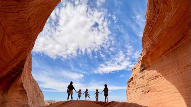 verhuizen naar Amerika met kinderen foto van wendy en gezin