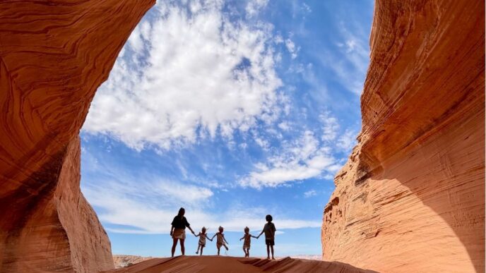 verhuizen naar Amerika met kinderen foto van wendy en gezin