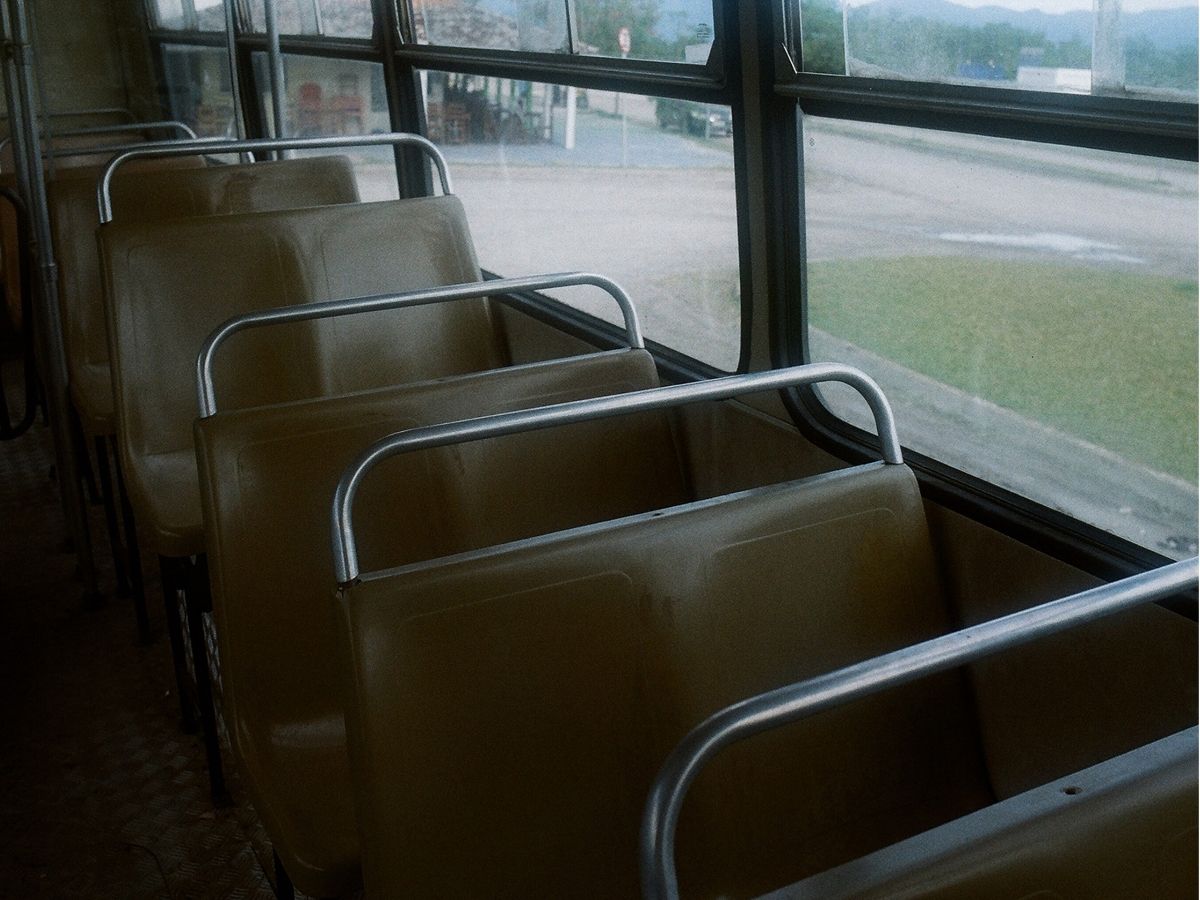 Lieve buschauffeur foto van bus