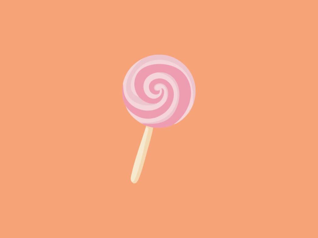 vreemde geeft peuter snoep illustratie van lolly