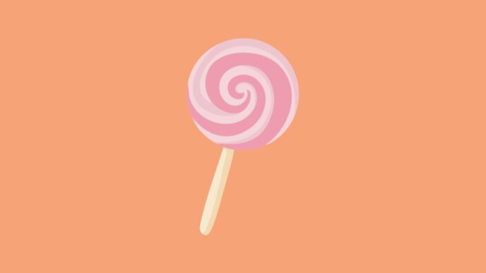 vreemde geeft peuter snoep illustratie van lolly