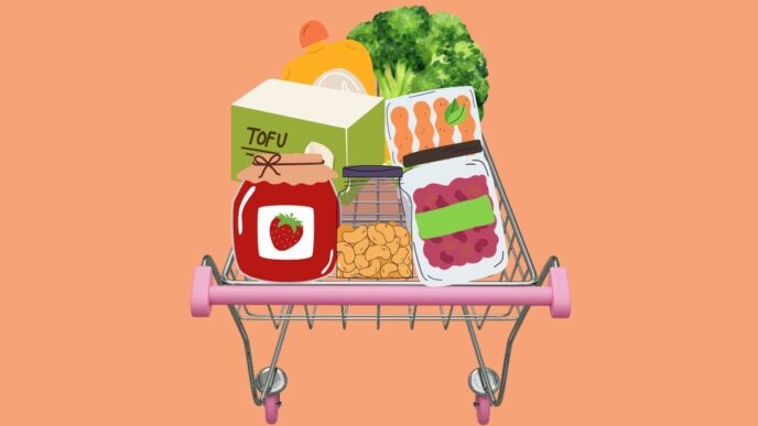 vegetarische boodschappen