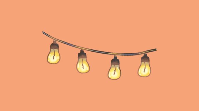 buitensluiten op de camping illustratie van tent lichtjes