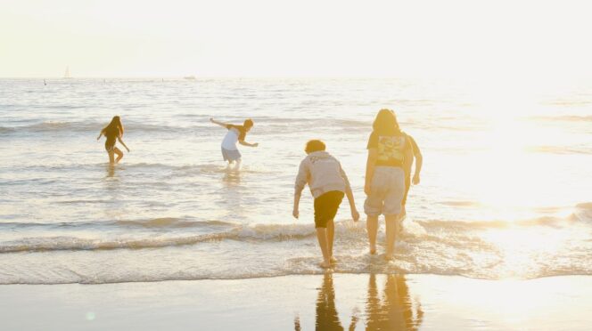 vakantiebudget gezin foto van familie op strand