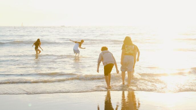 vakantiebudget gezin foto van familie op strand
