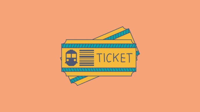 oordeel treinreis illustratie van treintickets