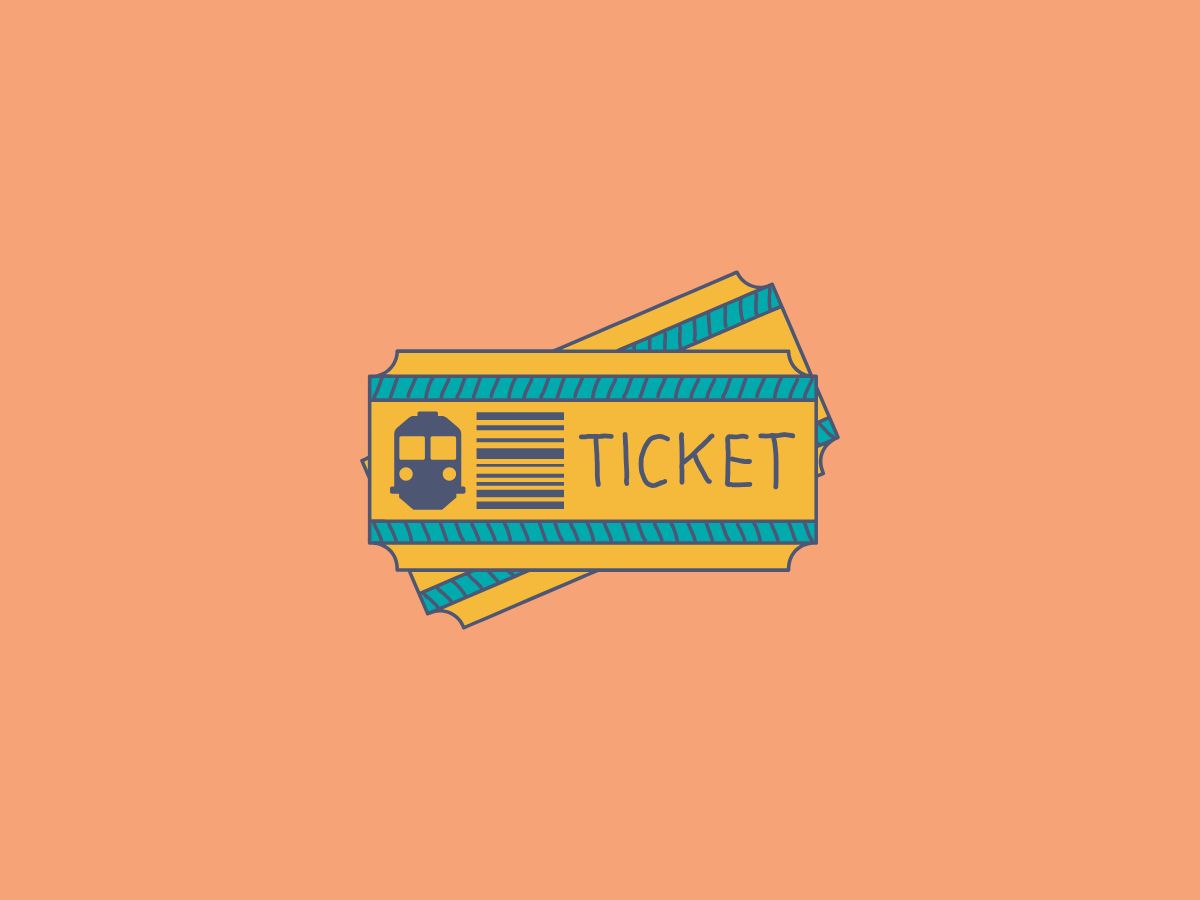 oordeel treinreis illustratie van treintickets