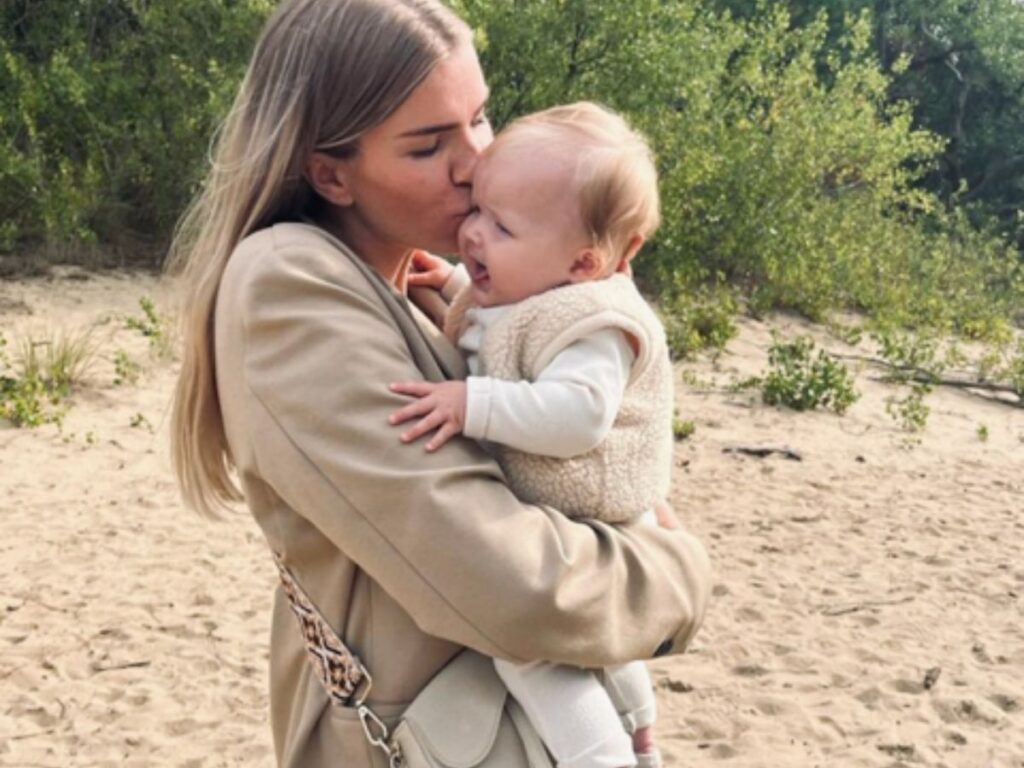 slechte slaper baby foto van robin en kind