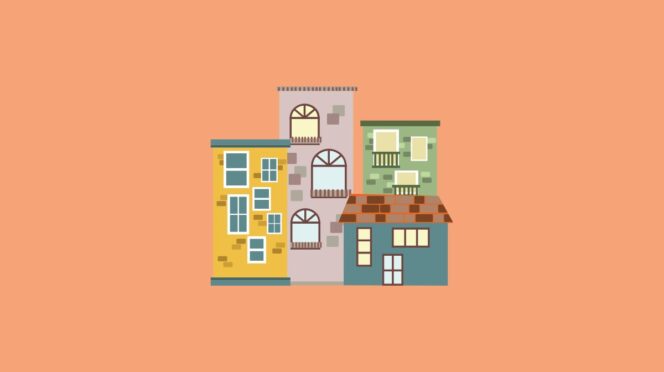 vooroordelen alleenstaande moeder illustratie van huizen