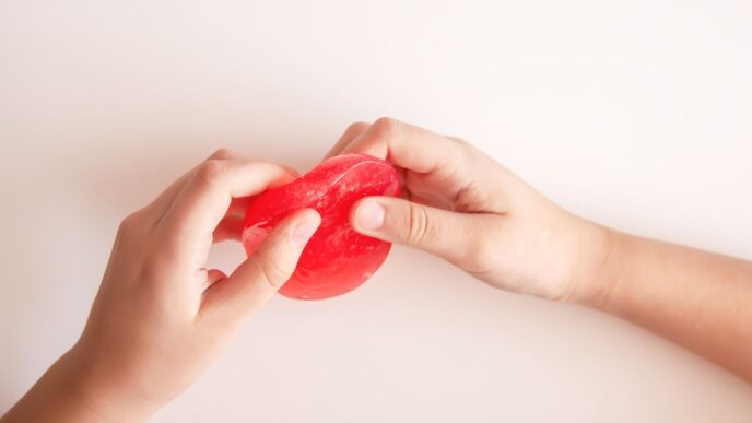 squishy brandwonden foto van stressbal