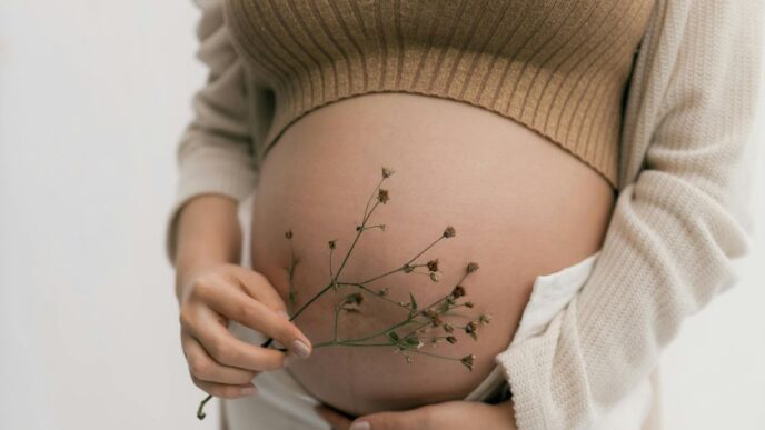 draagmoeder weigert abortus foto van zwangere vrouw